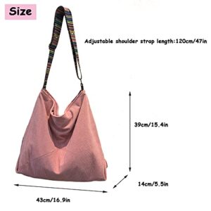 Makukke Tote Bag Women Large Crossbody Bag Stylish Handbag for Women Corduroy Hobo Bag Fashion shoulder Bag Purse