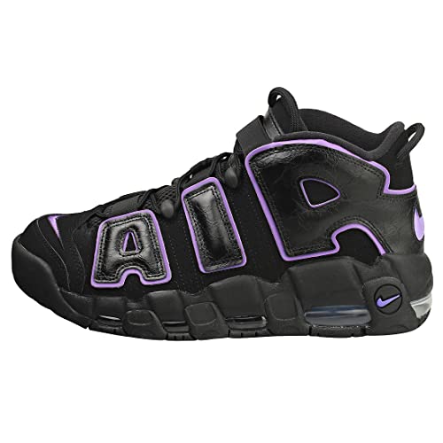 Nike mens Air More Uptempo '96, Black/Black/Metallic Gold/Action Grape, 11