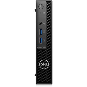 dell optiplex 3000 desktop computer - intel core i5 12th gen i5-12500t hexa-core (6 core) 2 ghz - 16 gb ram ddr4 sdram - 256 gb m.2 pci express nvme 3.0 x4 ssd - micro pc - black