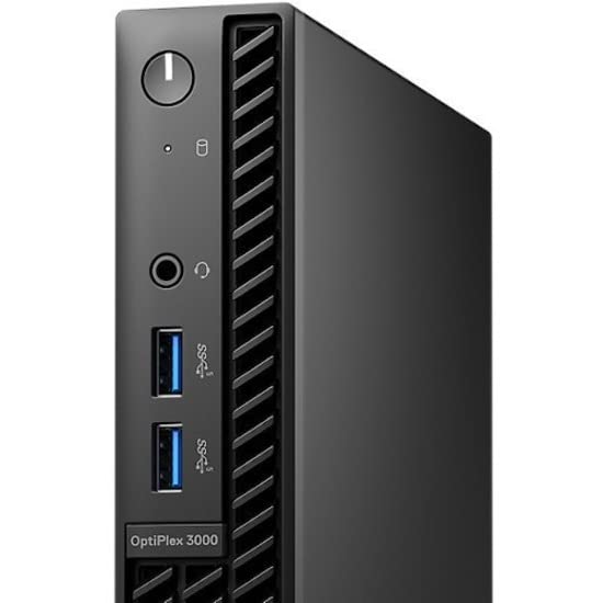 Dell OptiPlex 3000 Desktop Computer - Intel Core i5 12th Gen i5-12500T Hexa-core (6 Core) 2 GHz - 16 GB RAM DDR4 SDRAM - 256 GB M.2 PCI Express NVMe 3.0 x4 SSD - Micro PC - Black