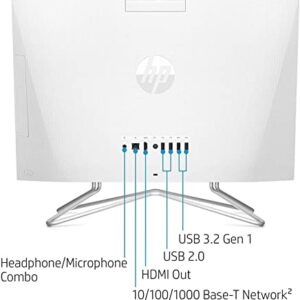 HP 2022 Newest All-in-One Desktop, 21.5" FHD Display, Intel Celeron J4025 Processor, 16GB RAM, 1TB PCIe SSD, Webcam, WiFi, HDMI, RJ-45, Wired Keyboard&Mouse, Windows 11 Home, White