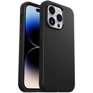 otterbox iphone 14 pro (only) symmetry series case - black , ultra-sleek, wireless charging compatible, raised edges protect camera & screen