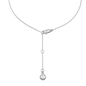 Michael Kors Women's Silver-Tone Brass Station Necklace (Model: MKJ7983040)