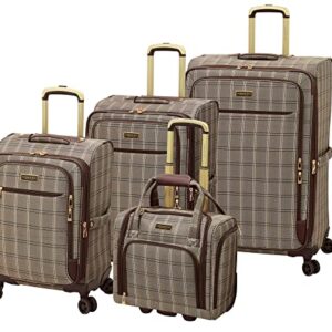 London Fog Brentwood II 4 Piece Set (with Under The Seat Bag), Cappuccino