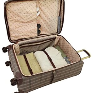 London Fog Brentwood II 4 Piece Set (with Under The Seat Bag), Cappuccino
