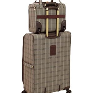 London Fog Brentwood II 4 Piece Set (with Under The Seat Bag), Cappuccino