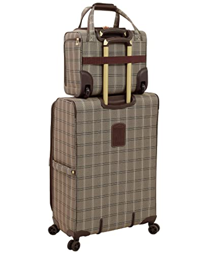 London Fog Brentwood II 4 Piece Set (with Under The Seat Bag), Cappuccino