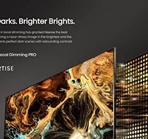 Hisense ULED Premium U7H QLED Series 65-inch Class Quantum Dot Google 4K Smart TV (65U7H, 2022 Model), Black