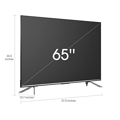 Hisense ULED Premium U7H QLED Series 65-inch Class Quantum Dot Google 4K Smart TV (65U7H, 2022 Model), Black