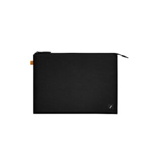 native union w.f.a macbook sleeve 14" – minimalist slim sleeve made of recycled materials with 360-degree protection – compatible with macbook pro 14” m2 (2023), pro 13” m2 & air 13" m2 (2022) – black