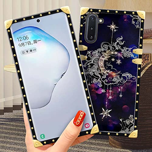 DAIZAG Case Compatible with Samsung Galaxy Note 10 Case,Mysterious Moon Full Body Soft TPU Metal Plating Corner Shockproof Protection Bumper Back Case for Samsung Galaxy Note 10