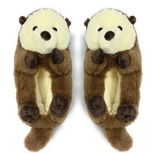 ooohyeah Kids Plush Animal Hug Slippers, Cute Funny Cozy Non-Slip House SHoes for Boys & Girls, Shoe Size 1-4