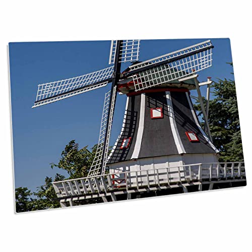 3dRose Windmill at Nelis Dutch Village. Holland, Michigan, USA. - Desk Pad Place Mats (dpd-208395-1)