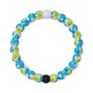 lokai silicone beaded bracelet for women & men, monsters inc - disney & pixar collection, (extra large, 7.5 inch circumference) - silicone jewelry fashion bracelet slides-on for comfortable fit