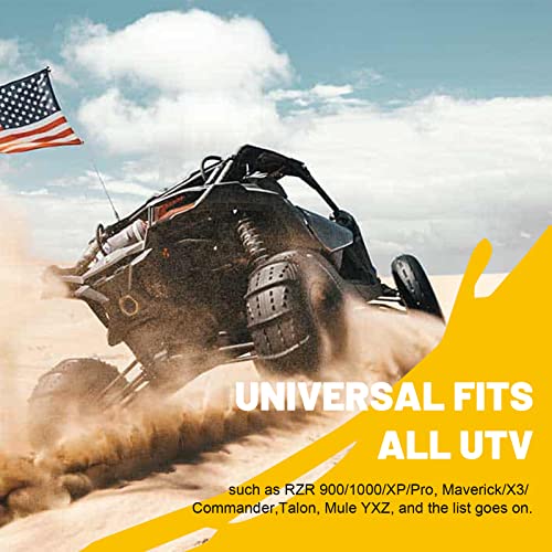 RoyalParts UTV Flag Mount Whip Light Mount Bracket for 1.75 to 2 inch Roll Bar 2 PCS Heavy Duty Adjustable Compatible with Polaris RZR 900 1000 XP Pro Turbo Can Am Maverick Commander