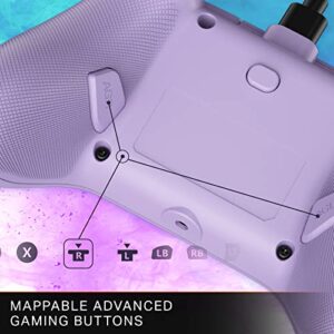 PowerA Nano Enhanced Wired Controller for Xbox Series X|S - Lilac, portable, compact, gamepad, video game, gaming controller, works with Xbox One and Windows 10/11