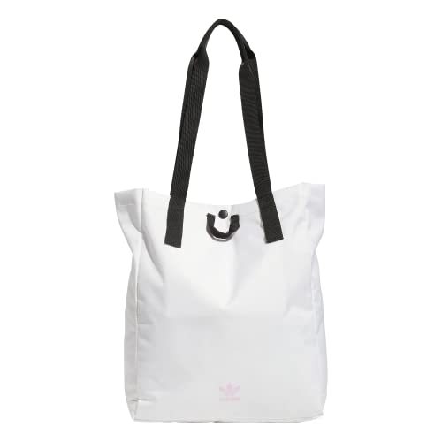 adidas Originals Simple Tote Bag, White/Orchid Fusion Purple, One Size