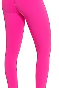 Sunzel Workout Leggings for Women, Squat Proof High Waisted Yoga Pants 4 Way Stretch, Buttery Soft, Hot Pink, Small