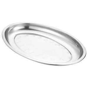 upkoch stainless steel tray stainless steel oval grilling platter serving platter serving platter platter oval steaming serving platter