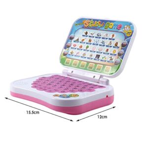 Laptop Touch, Toddler Toys Bilingual Educational Learning Computer, Laptop Toy with Screen for Kids, Toddlers,Educational Computer to Learn ABC, Numbers, Words