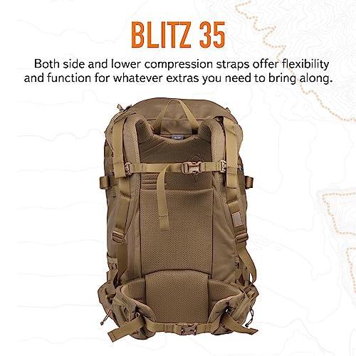 Mystery Ranch Blitz 35 Backpack - Tactical Daypack Molle Hiking Packs, 35L, L/XL,Coyote