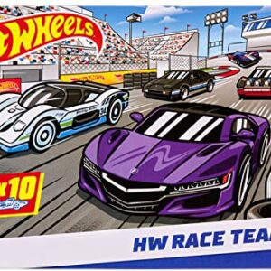 Hot Wheels 10-Pack, Set of 10 Toy Race Cars in 1:64 Scale, Licensed & Unlicensed Collectible Vehicle (Styles May Vary) (Amazon Exclusive)