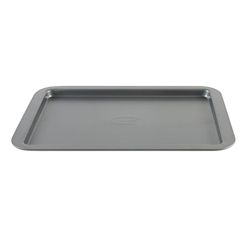 Kitchen Details Small Nonstick Baking Sheet | Creates Even Heating and Browning | Durable | Easy to Clean | Oven Safe up to 500 Degrees | Bakeware | Grey