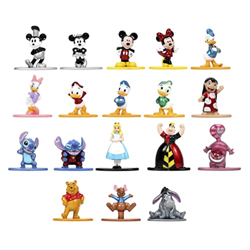 Jada Toys Disney 1.65" 18-Pack Series 1 Die-cast Collectible Figures, Toys for Kids and Adults (33201)