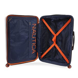 Nautica Roadie 3pc Hardside Luggage Set, Grey/Orange