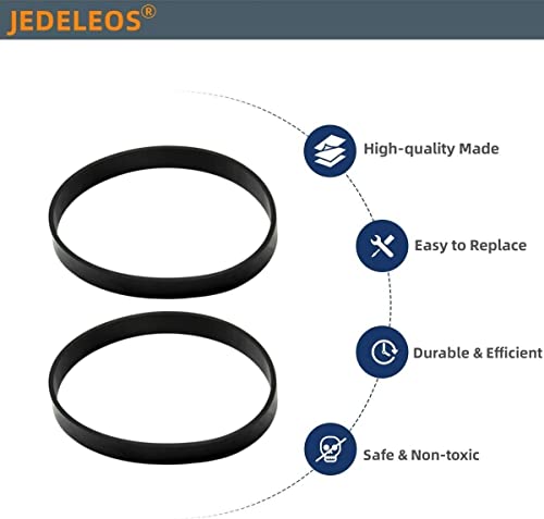 JEDELEOS Replacement Belts for Bissell ProHeat Essential & DeepClean Carpet Cleaner 1694 1697 1698 1699 1799 7920 7950 8852 1877 9585 Series, Replace Part 3100625 EX637 2150628 1601543 (Pack of 2)