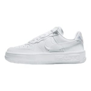 nike women's air force 1 shoes, white/white, 9