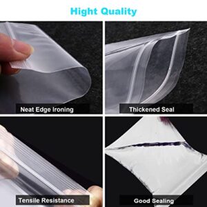 400 Pcs Small Plastic Bags, Resealable Clear Jewelry Bags, Small Baggies, Poly Reclosable Mini Bags, 4 Assorted Sizes 6x3.9 4.7x3.1 3.5x2.3 2.7x2IN, 2 Mil Zipper Bags for Jewelry Pill Packaging VOPTON