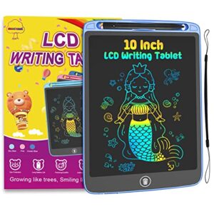 lcd writing tablet for kids, 10 inch doodle board drawing pad for kids drawing tablet toys for 3-6 years old girls boys, ocean blue
