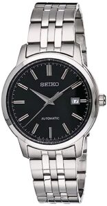 seiko male watches essentials ss automatic green dial