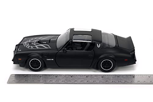 Jada Toys Big Time Muscle 1:24 1977 Pontiac Firebird Trans Am Die-cast Car, Toys for Kids and Adults (34038),Black