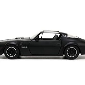 Jada Toys Big Time Muscle 1:24 1977 Pontiac Firebird Trans Am Die-cast Car, Toys for Kids and Adults (34038),Black