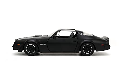 Jada Toys Big Time Muscle 1:24 1977 Pontiac Firebird Trans Am Die-cast Car, Toys for Kids and Adults (34038),Black