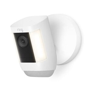 ring spotlight cam pro, wired | 3d motion detection, two-way talk with audio+, and dual-band wifi (2022 release) - white