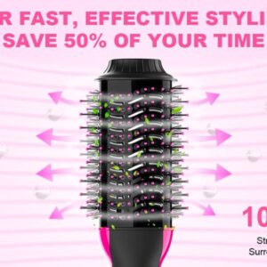 Hair Dryer Brush Blow Dryer Brush in One - Plus 2.0 One-Step Hot Air Brush - 4 in 1 HairDryer Styler and Volumizer for Drying Straightening Curling Volumizing Hair