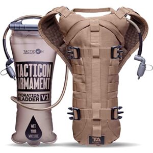 tacticon hydropack elite | tactical bare body hydration pack | combat veteran owned company | all day water source | hiking & outdoor bag | 3l pocket