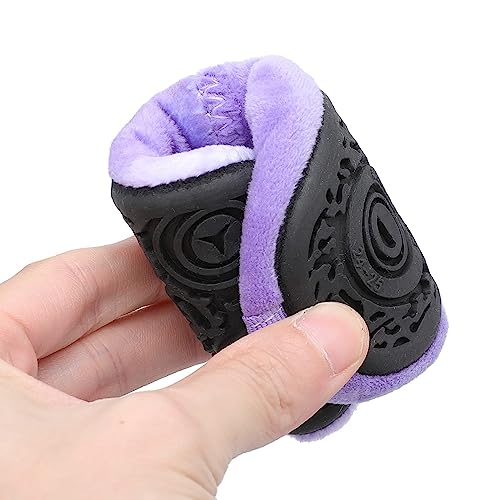 XIHALOOK Kids Winter Indoor Household Shoes Boys Girls Cozy House Slippers Warm Socks Purple Gradient, 13-13.5 Little Kid