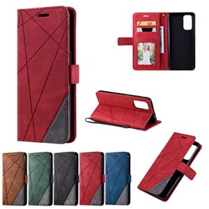 flip smartphone case wallet for oppo reno 6 pro 5g puan leather flip case folio with card holders [tochop tpu shell interior] phone cover, protective case