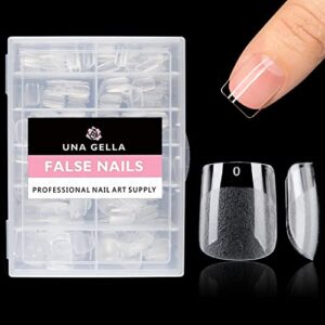 una gella extra short square fake nails xs 216pcs pre-shape extra short square press on nails extra short square gel tips for full cover acrylic short square nails false nails for nail extension home diy salon 12 sizes gelly tips