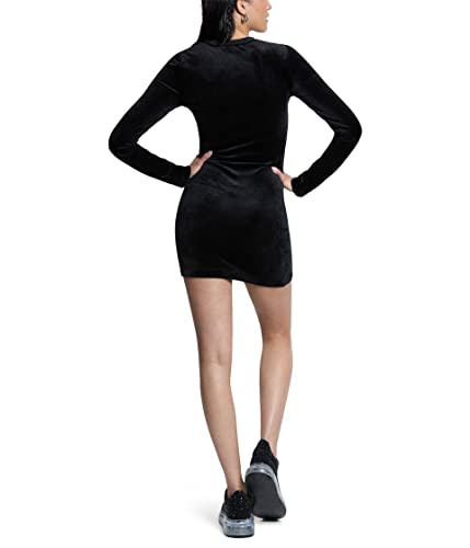 Juicy Couture Long Sleeve Bling Dress Liquorice LG (US 10-12)