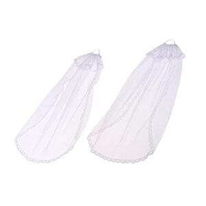 esquirla white doll wedding veil for wedding dress clothes for 12 inches