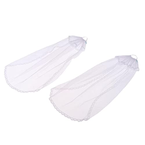 Esquirla White Doll Wedding Veil for Wedding Dress Clothes for 12 Inches