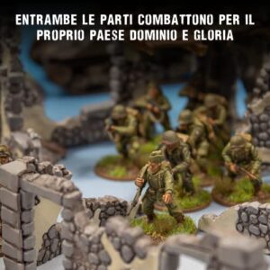 Wargames Delivered Bolt Action Miniatures - Band of Brothers Starter Set- Italian Language. 28mm WWII Miniature Models and Army Tank Models for Miniature Wargaming by Warlord Games