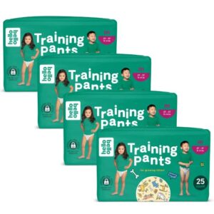 hello bello premium training pants size 4t-5t i 72 count of disposeable, gender neutral, eco-friendly, and potty training underwear with snug and comfort fit for toddlers on the move i li'l barkers