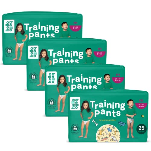 Hello Bello Premium Training Pants Size 4T-5T I 72 Count of Disposeable, Gender Neutral, Eco-Friendly, and Potty Training Underwear with Snug and Comfort Fit for Toddlers on The Move I Li'l Barkers