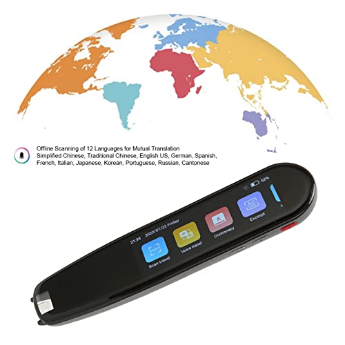 2022 Upgraded Scan Translation Pen, S3 Pro OCR Digital Reader Pen Voice Translator Device, for Meetings Travel Learning, Dictionary Pen, Book Reader, Exam Reading Pen for Students